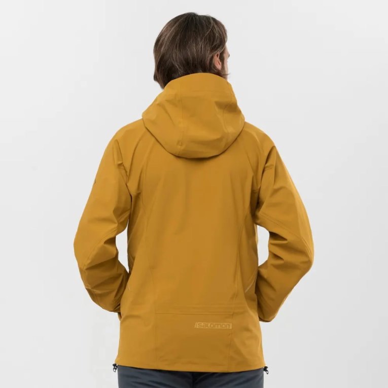 Yellow Salomon Outlaw 3L Shell Men's Ski Jackets | PH 89301U